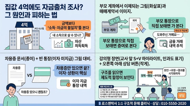 ️ 집값 4억에도 자금출처 조사 나온다? 부동산 상속·증여세 조사 대상과 '구조적 파악'의 중....