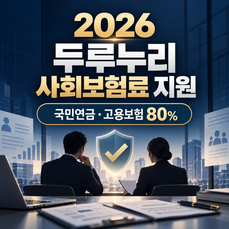 2026 두루누리 사회보험료 지원｜사업주·근로자 보험료 80%, 대상과 신청법