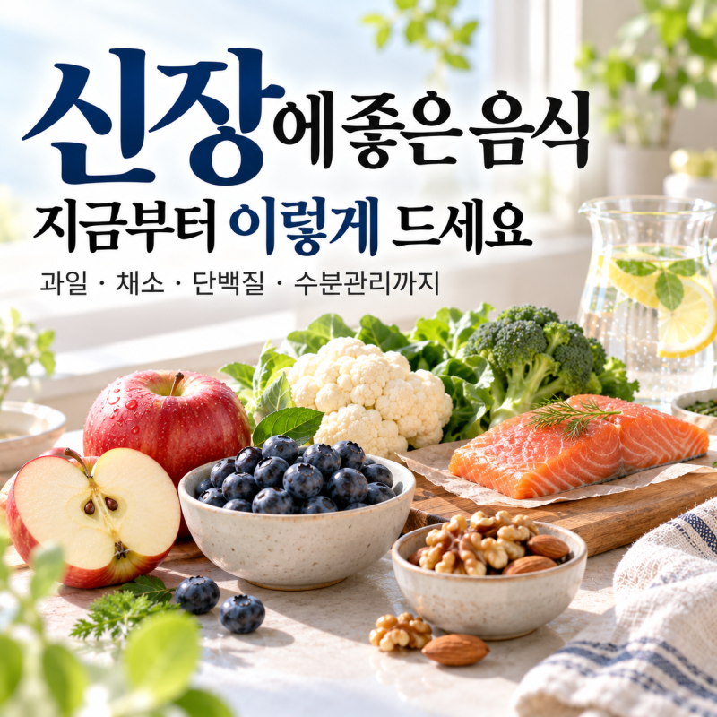 신장에좋은음식 뭘 먹고 뭘 줄일까? 나트륨 칼륨 생활습관