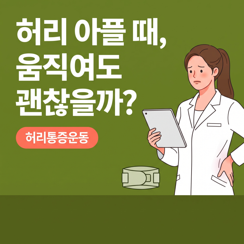 허리통증운동, 아침마다 뻐근할 때 멈출지 움직일지 결정하는 안전 기준