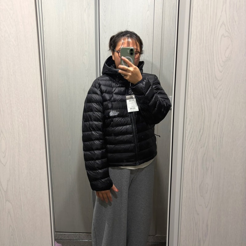노스페이스 벤투스 뚱뚱임산부의 여성 L,XL 착샷