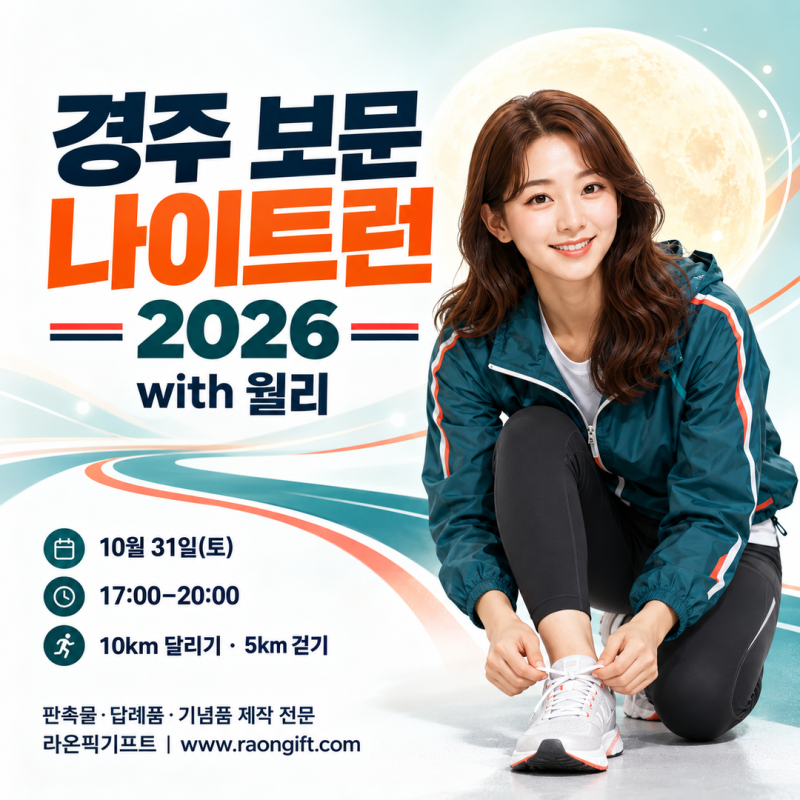 2026 경주 보문 나이트런 with 월리｜10월 31일 일정·참가비·5km 걷기·신청 방법