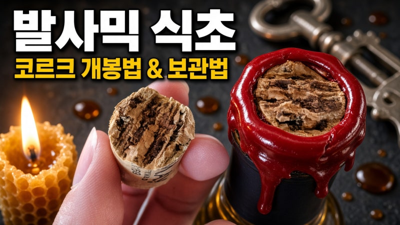 발사믹 식초 왁스 밀랍 코르크 개봉법부터 굳은 뚜껑 열기 및 깔끔한 보관법 총정리