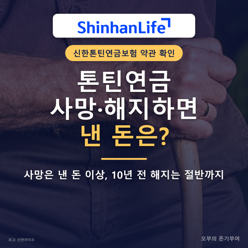 톤틴연금 상품, 연금 받기 전에 사망하거나 해지하면 낸 돈은 어떻게 될까? 오래 살수록 더 ....