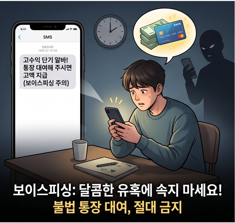 제목: 보이스피싱 통장 대여 처벌 수위와 대응법 총정리 (전자금융거래법 위반, 사기방조죄)