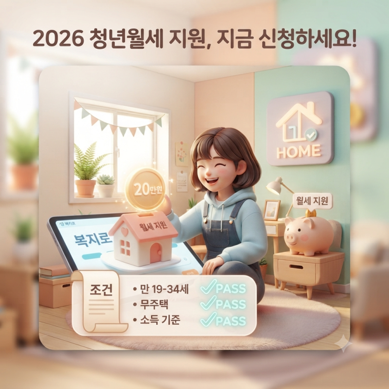 2026년 청년월세 한시 특별지원 신청 방법과 대상자 조건, 모르면 평생 소멸됩니다!