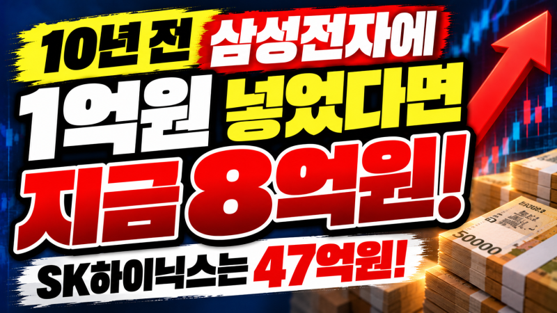 10년 전 삼성전자에 1억원 넣었다면 지금 8억원…SK하이닉스는 47억원