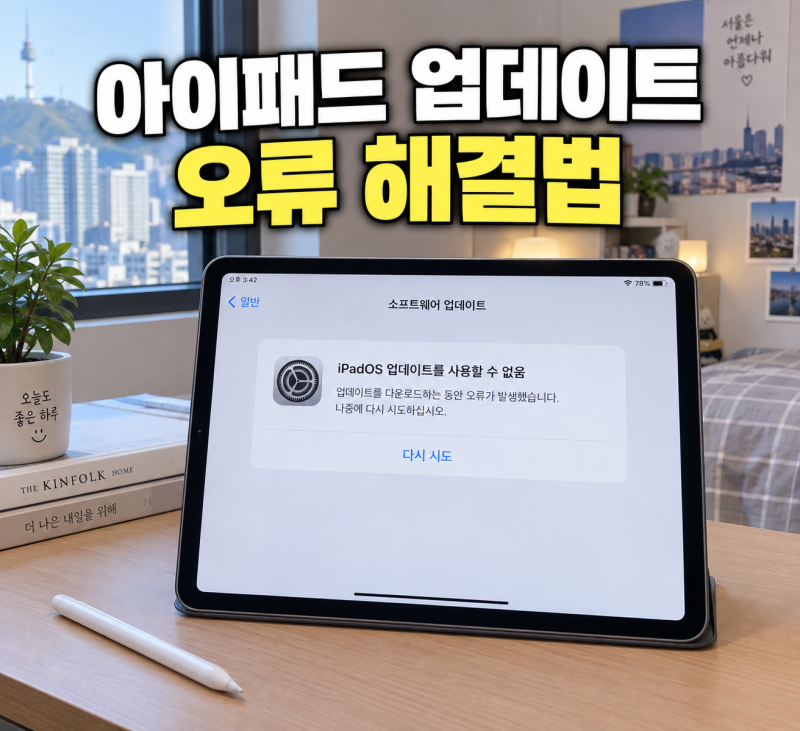아이패드 프로 12.9 6세대 업데이트 오류, 3가지 해결책