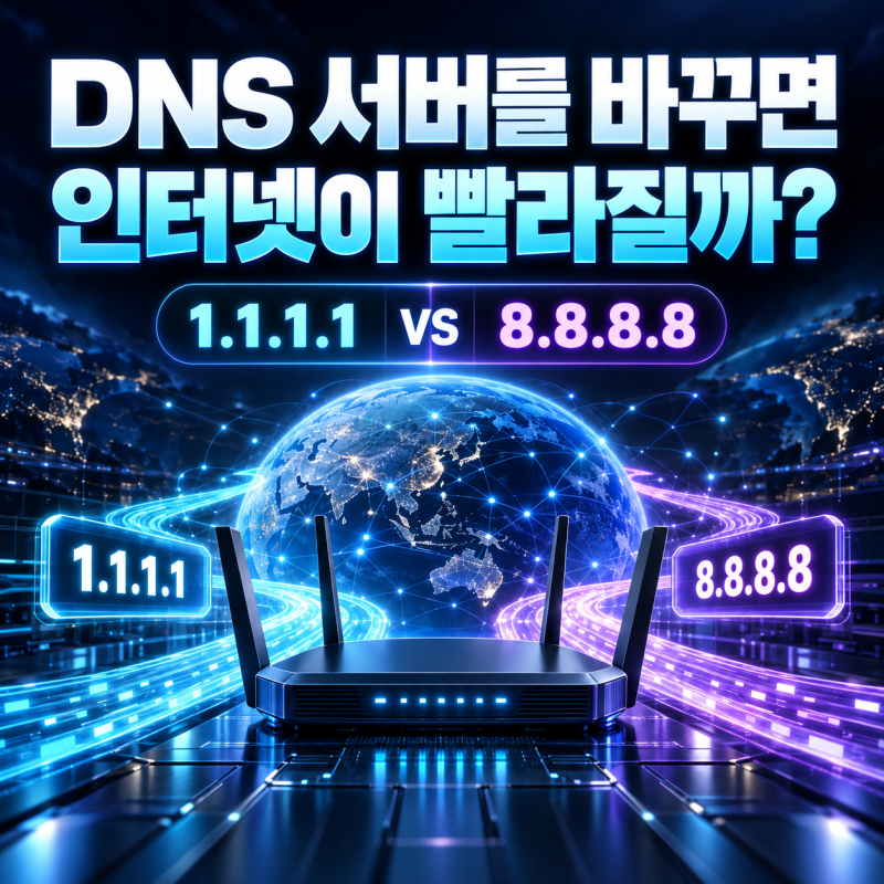 DNS 서버를 바꾸면 인터넷 속도와 게임 핑이 빨라질까? 1.1.1.1·8.8.8.8 차이와 설정 방법