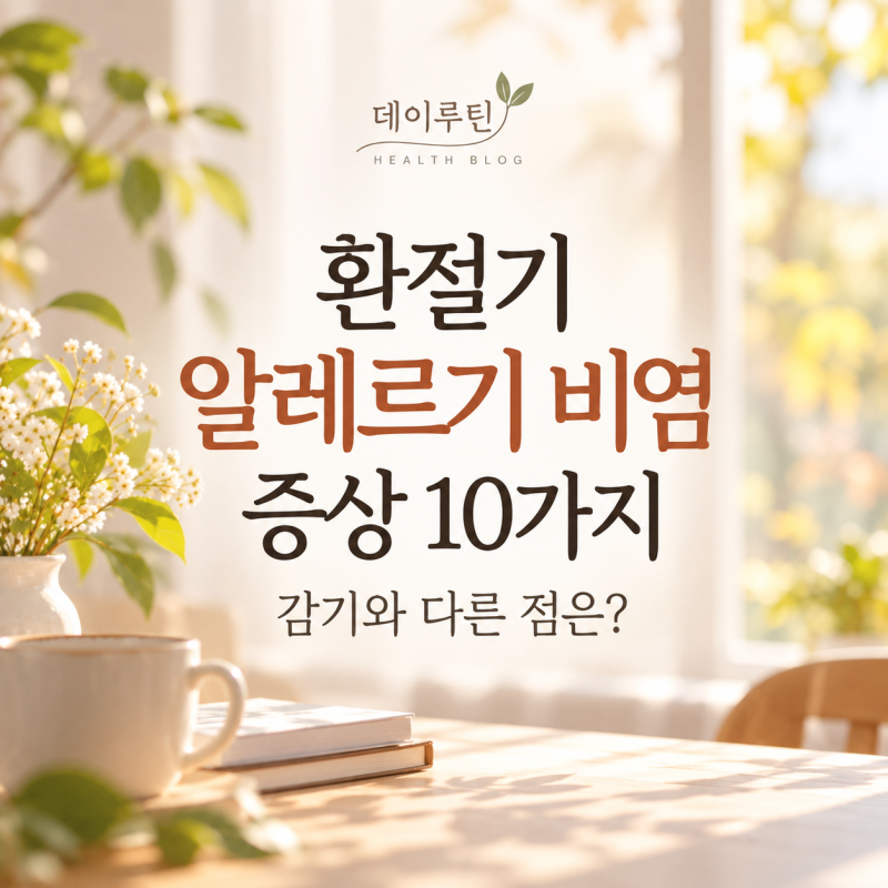 환절기 알레르기 비염 증상 10가지｜감기와 다른 점은?