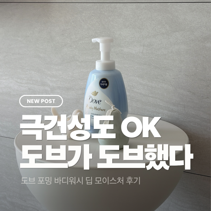 도브 포밍 바디워시 딥 모이스처 실사용 후기ㅣ극건성 피부도 촉촉하게