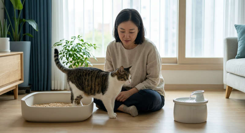 고양이 방광염 FLUTD 증상과 물 먹이기 전쟁