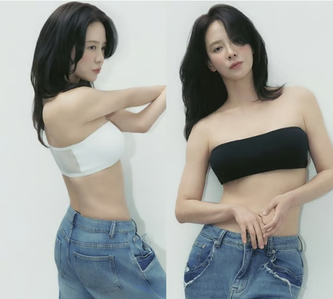 45세 송지효 속옷 화보, 사람들이 배 부분에서 멈춰 본 이유