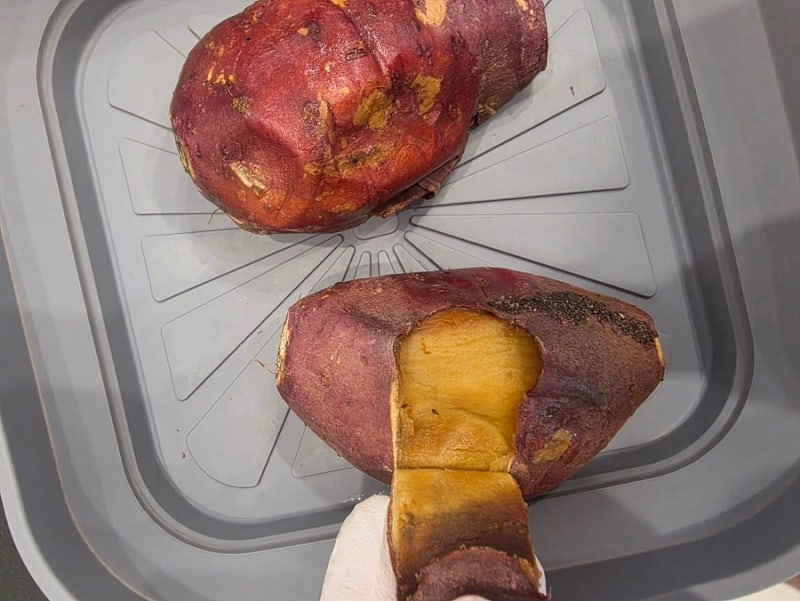 냉동 군고구마 데우기 전자레인지 조리법, 52도 군고구마 맛과 식감