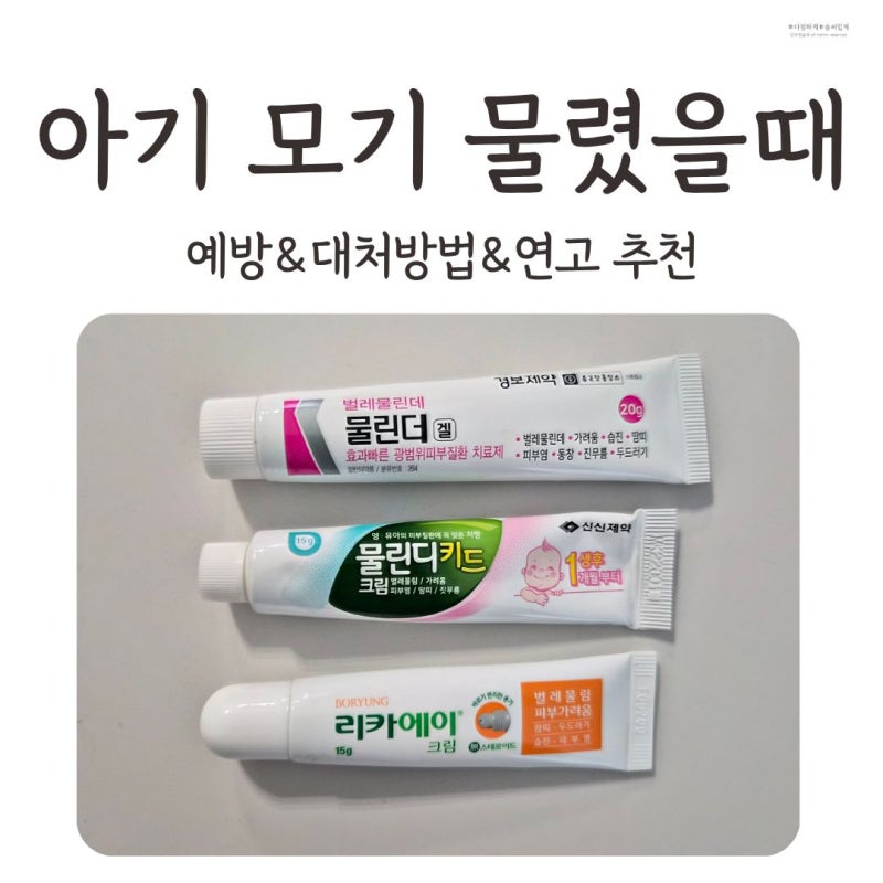 아기 모기 물렸을때 알레르기 대처법 및 연고 추천