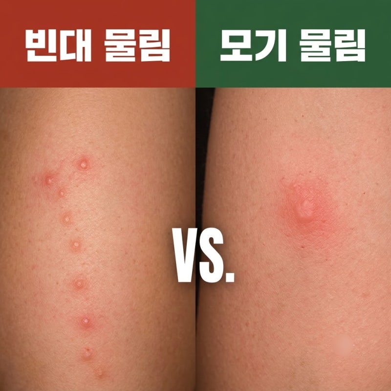 빈대 물린자국 모기와 '이렇게' 다릅니다