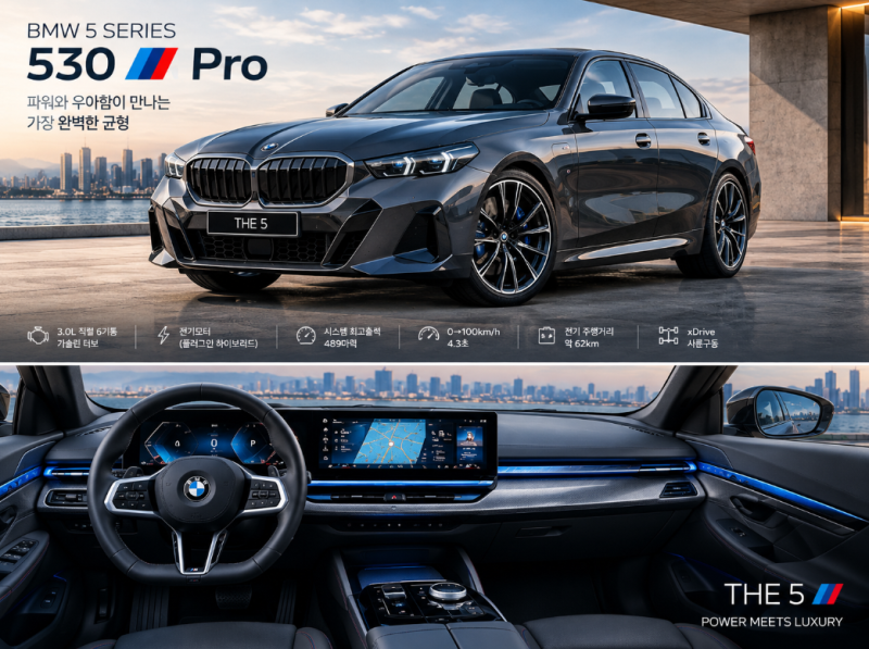 『2026년 BMW5시리즈 하이브리드 와 전기차 둘 중 선택한다면?』