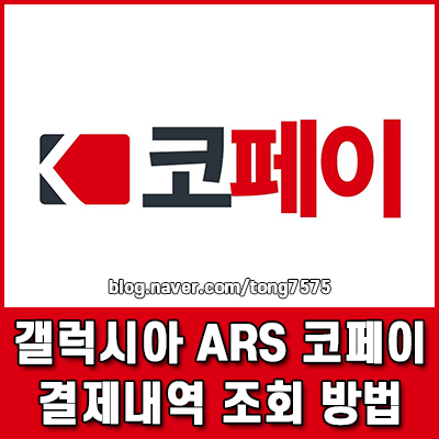갤럭시아 ARS 코페이 결제 내역 조회, 실제 사용처 확인하는 법
