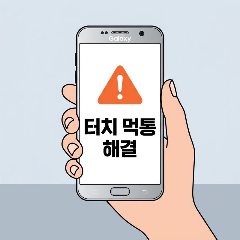 갑자기 화면이 안 움직일 때? 갤럭시 화면 터치 먹통 1분 만에 푸는 강제 재부팅과 자가 점검....