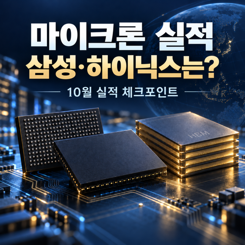 마이크론 실적이 던진 신호, 10월 삼성전자·SK하이닉스에서 볼 3가지