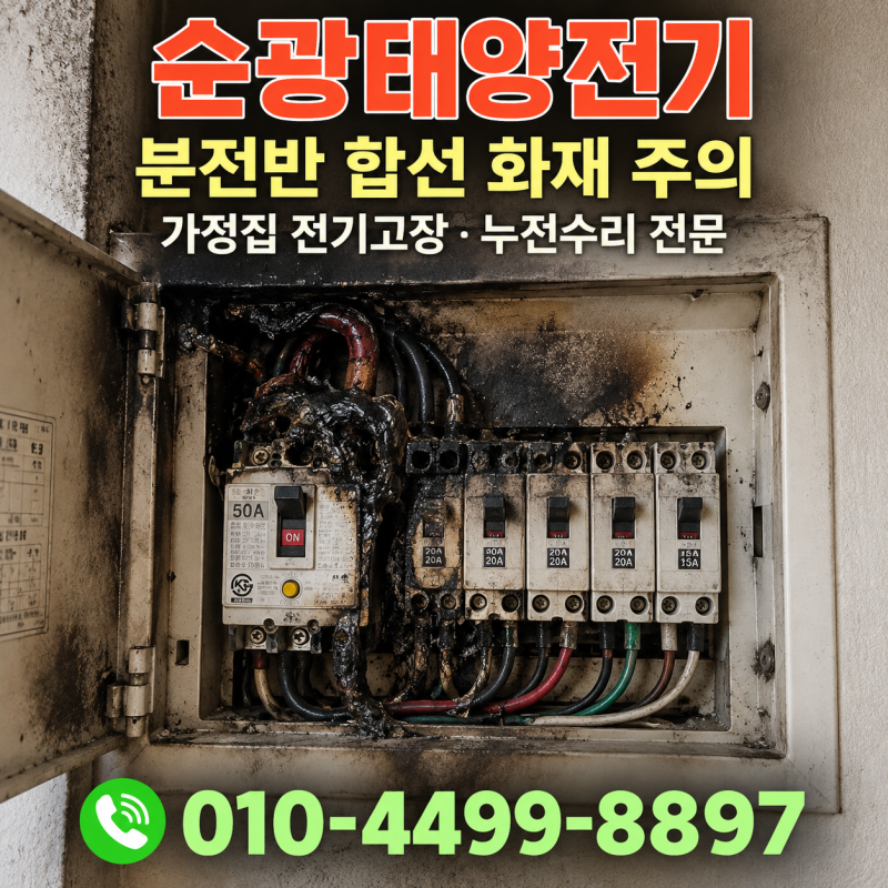 ⚡ 순천차단기고장 서면 누전 전기수리