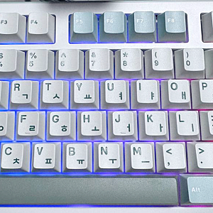프리플로우 archon AK68 DualDial 사무실 유무선 기계식 키보드(말차라떼/저소음 블루축) 내돈내산....