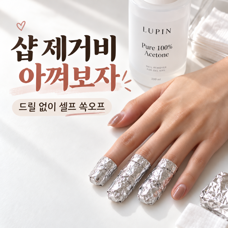 알아두면 10만원 아끼는 셀프 젤네일 제거 방법 퓨어 아세톤 드릴 없이 쏙오프 손톱 영양제 ....