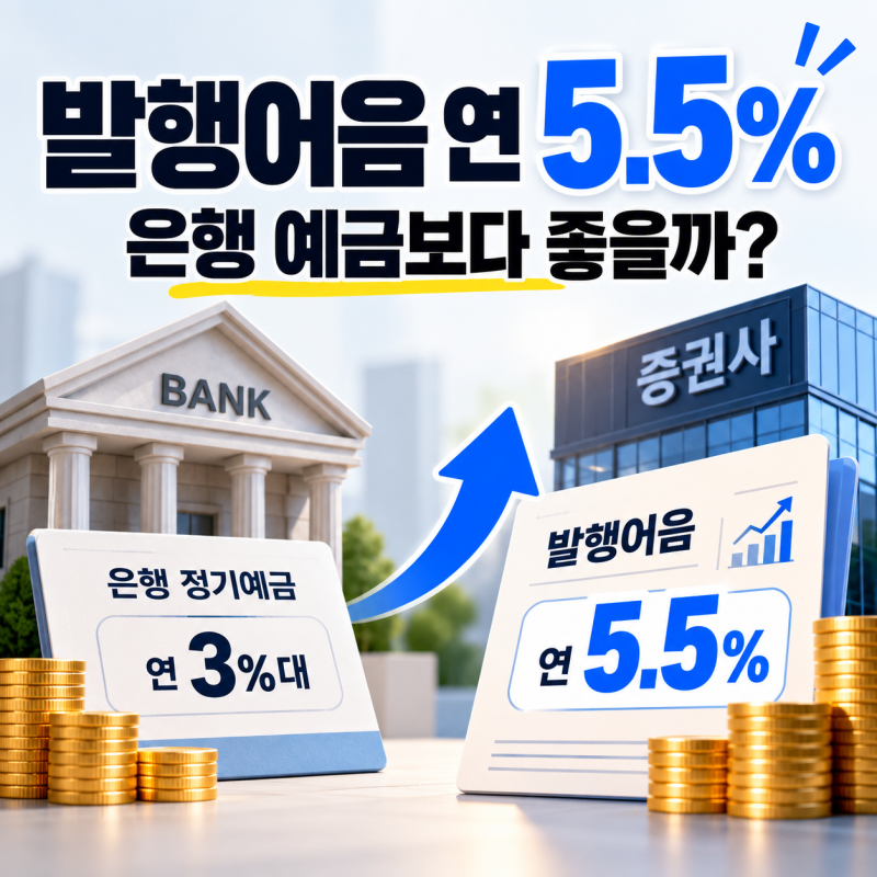 발행어음 연 5.5%, 예금보다 좋을까? 은행 예금과 차이 쉽게 정리