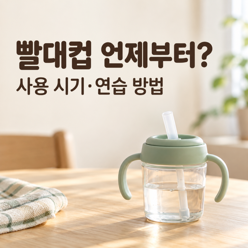 아기 빨대컵 사용 시기｜언제부터 시작할까? 연습 방법과 세척법
