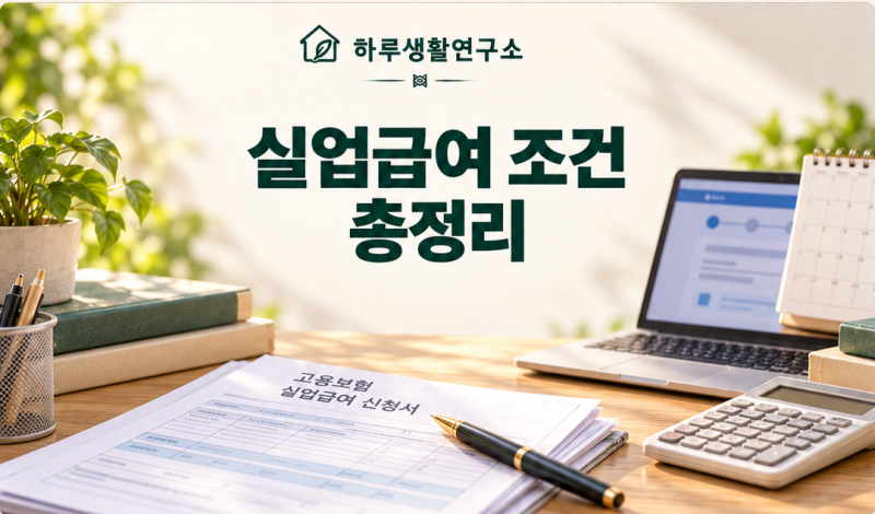 실업급여 조건 총정리｜180일·비자발적 퇴사·신청방법까지