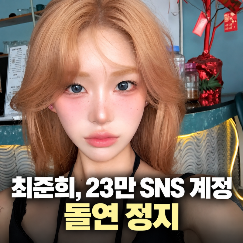 최준희, 23만 SNS 계정 돌연 정지 공구 준비 중 터진 계정 차단
