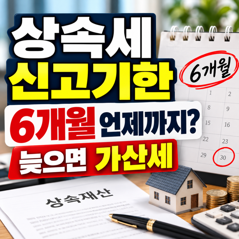 상속세 신고기한 언제까지? 6개월 계산방법과 지나면 생기는 일