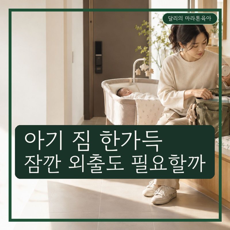 생후 50일 아기 외출 준비물, 잠깐 나가는데 다 챙겨야 할까?