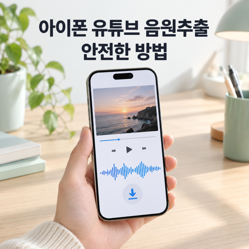 아이폰 유튜브음원추출 가능한 범위와 안전하게 저장하는 방법