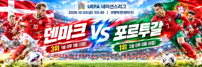 2026.10.02(U네이션)금03:45 덴마크 vs 포르투갈