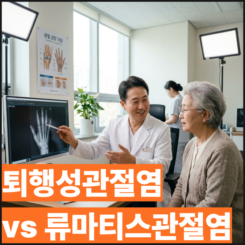 퇴행성관절염 vs 류마티스관절염 5가지 핵심 차이점 비교