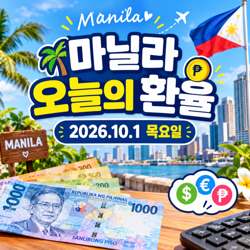필리핀페소환율, 마닐라환전시세