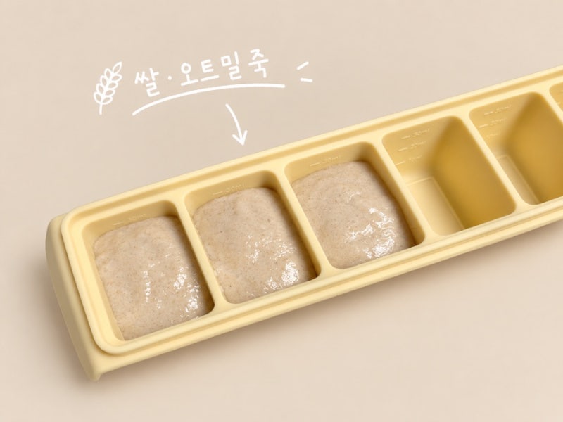 [초기이유식] 이유식 거부 아기의 이유식 도전기｜푸드케어 한우당근죽·쌀오트밀미음·단호....