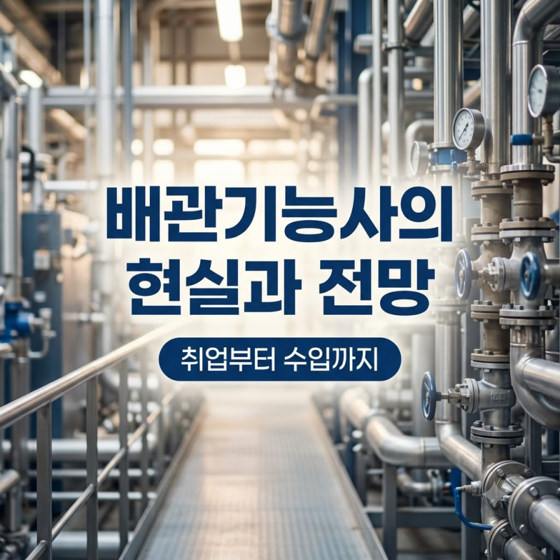 배관기능사 취업 현실 "자격증 하나로 기계선임 바로 될까?" 시설관리와 플랜트 일당 비교