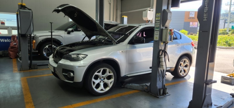 BMW X6 3.0D 엔진오일 교환
