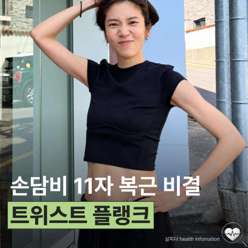 21kg 뺀 손담비 다이어트, 집이 헬스장이라더니 복근 운동 대박이네
