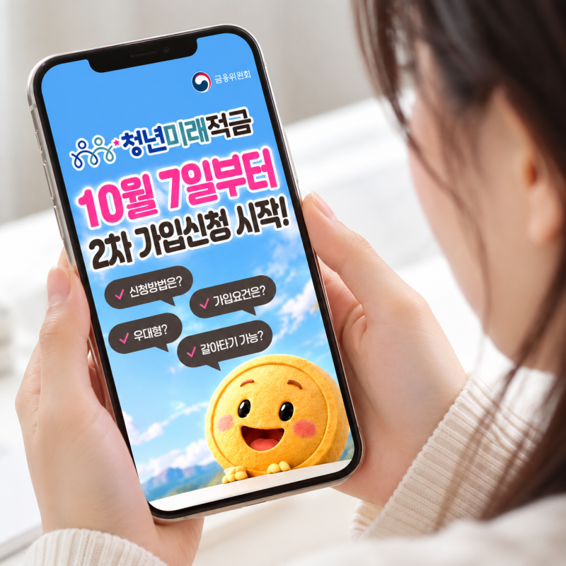 청년미래적금 2차 “10월 7일부터” 신청기간·조건·청년도약계좌 갈아타기