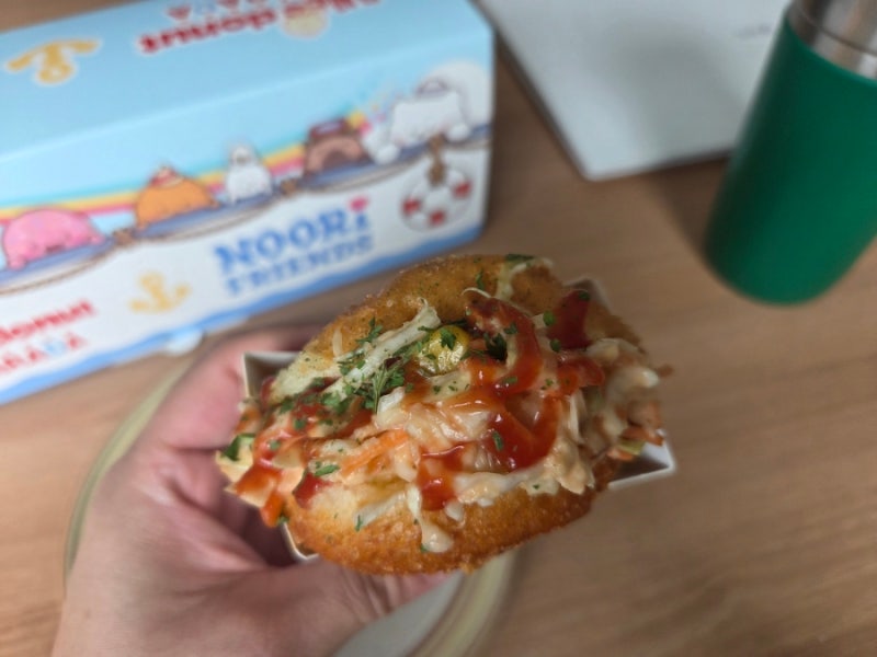 아이랑 하단 맛집 부산사라다빵 누리프렌즈카페&앨리스도넛사라다 부산점 후기