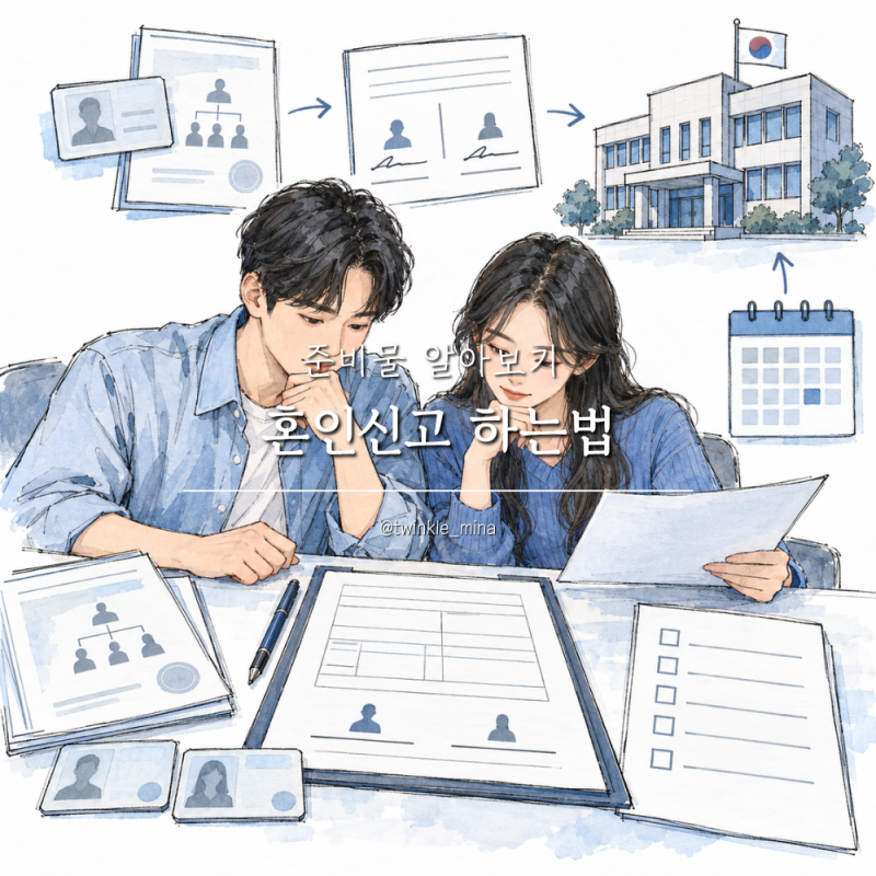 혼인신고 하는법 증인 몇명? 서류 준비물 알아보기