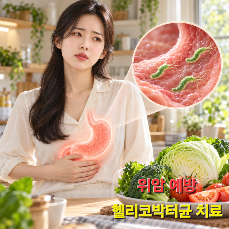 위암 예방에 좋은 음식과 초기 증상, 헬리코박터균 치료가 중요한 이유