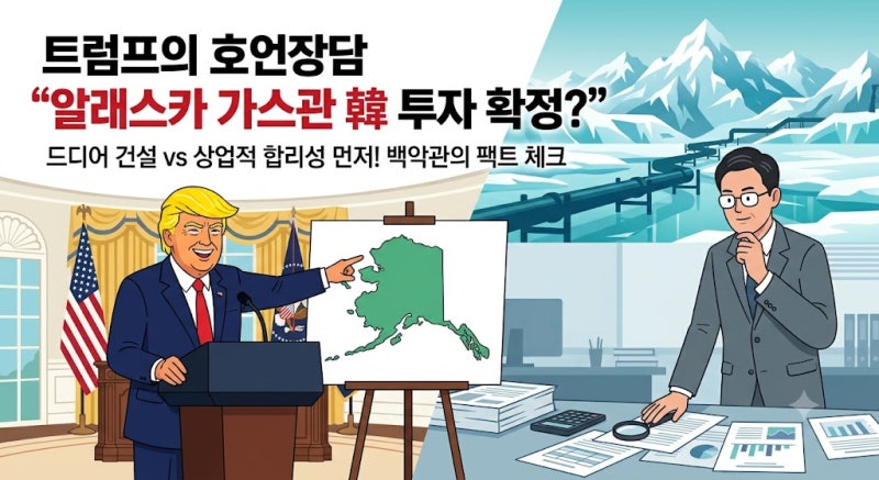 500억 달러 쏟아붓는 알래스카 LNG 파이프라인, 트럼프 말대로 韓 투자는 정말 확정된 걸까?