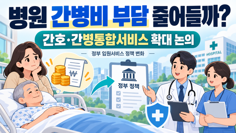 병원 간병비 부담 줄어들까?｜간호·간병통합서비스 확대·정부 간병 정책 어떻게 바뀌나