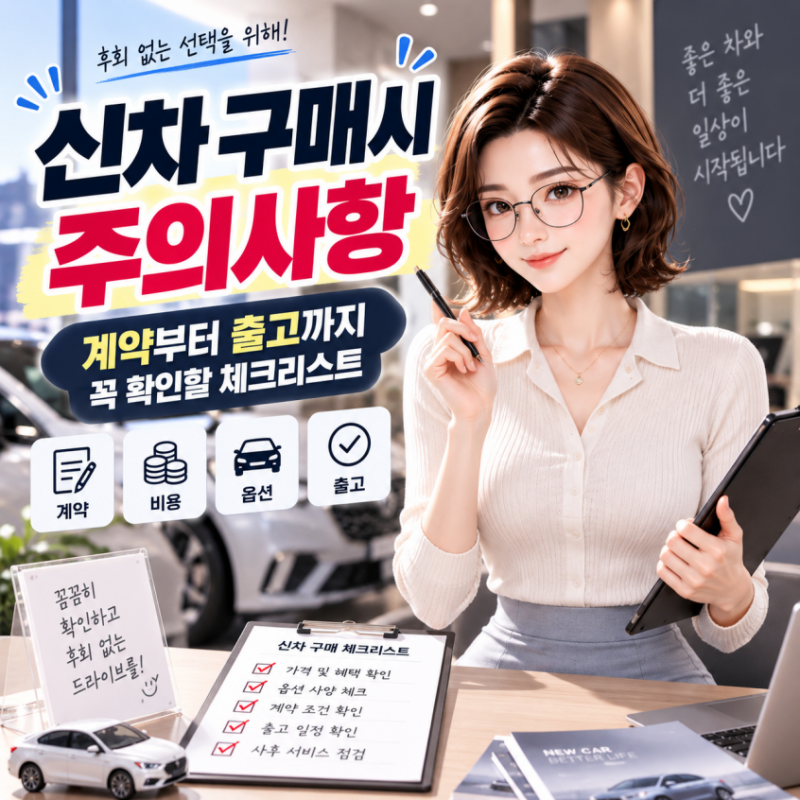 신차 구매시 주의사항｜계약부터 출고까지 꼭 확인할 체크리스트
