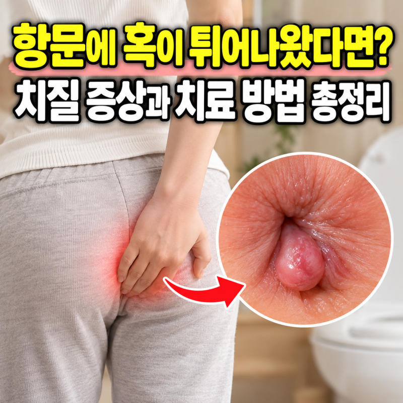 “항문에 혹이 튀어나왔다면?” 치핵 증상과 치료 방법 총정리