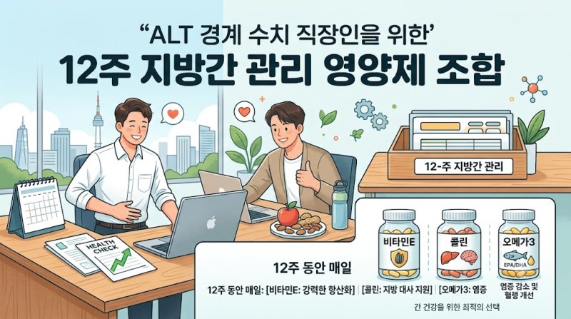 검진 결과지에 ALT 경계 수치가 떴다면, 12주 동안 이렇게 챙겨보세요, 지방간 경계 직장인을 ....